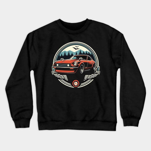 Nissan 240z Crewneck Sweatshirt by TaevasDesign